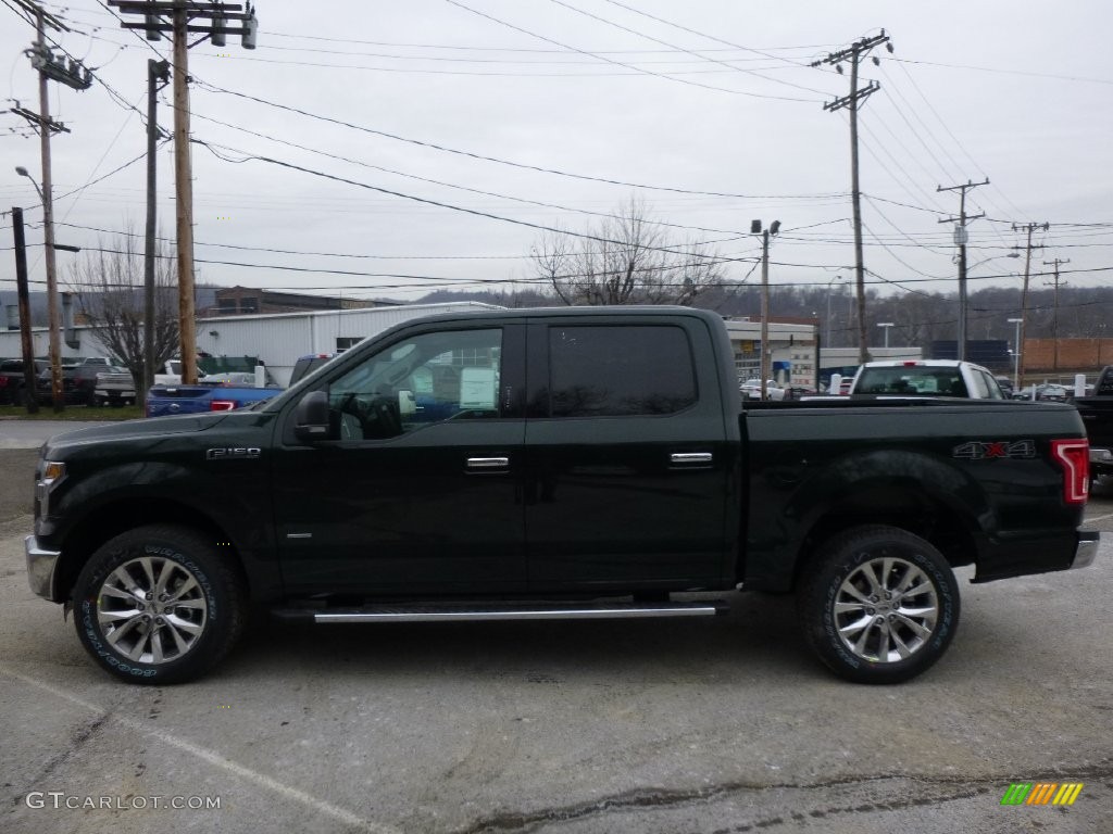 2016 F150 XLT SuperCrew 4x4 - Green Gem / Medium Earth Gray photo #6