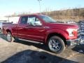 2016 Ruby Red Ford F150 Lariat SuperCab 4x4  photo #1