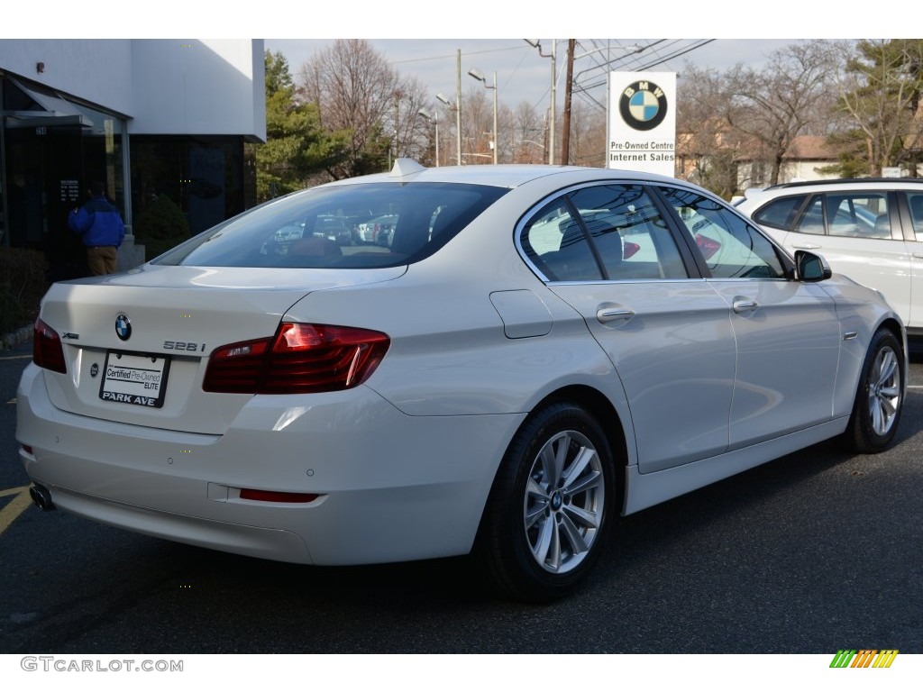 2016 5 Series 528i xDrive Sedan - Alpine White / Cinnamon Brown photo #3