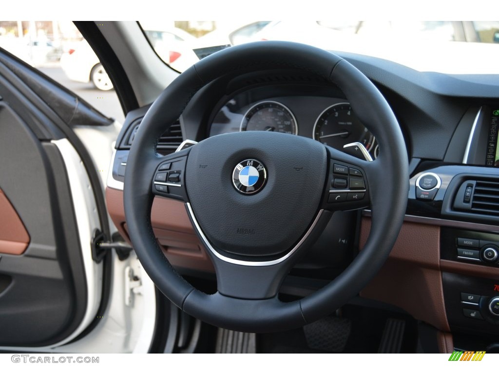 2016 5 Series 528i xDrive Sedan - Alpine White / Cinnamon Brown photo #18
