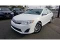 2014 Super White Toyota Camry LE  photo #1