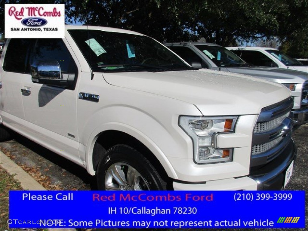 2016 F150 Platinum SuperCrew - White Platinum / Platinum Black photo #1