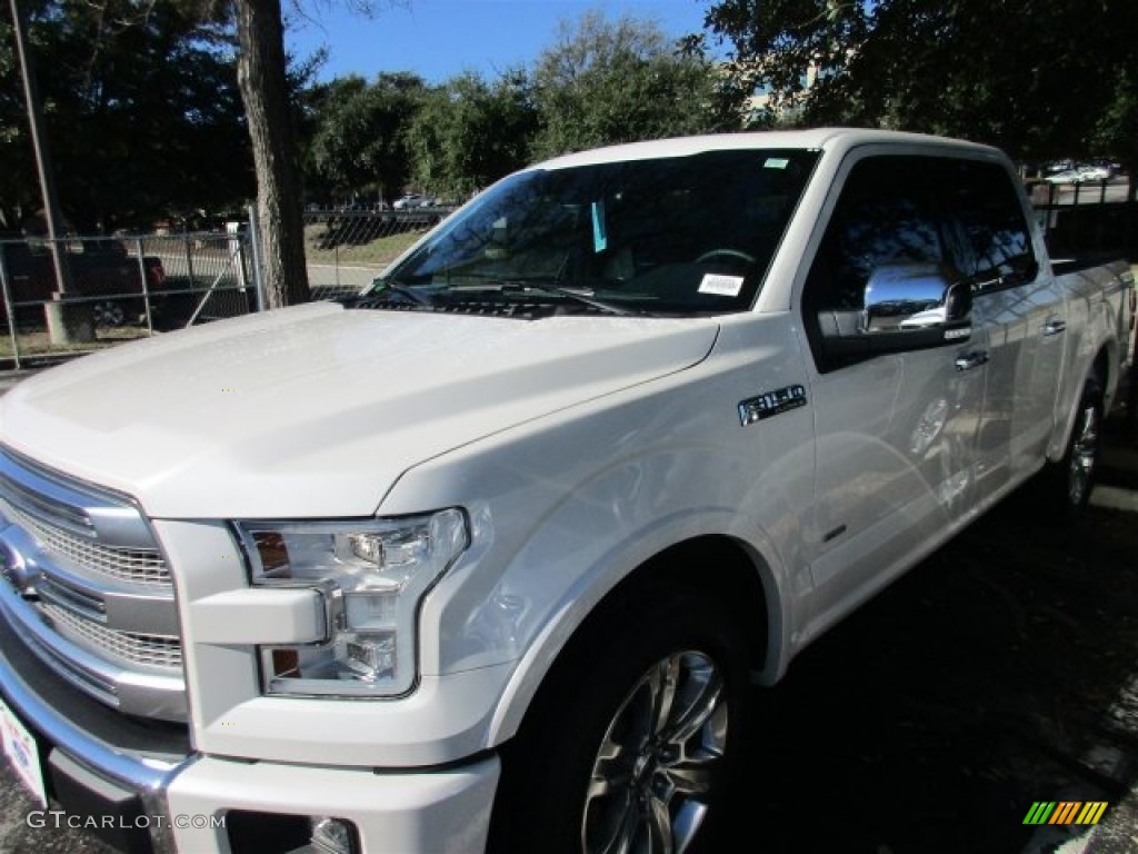 2016 F150 Platinum SuperCrew - White Platinum / Platinum Black photo #2
