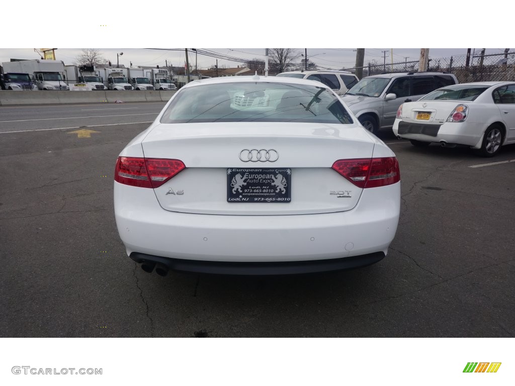 2012 A5 2.0T quattro Coupe - Glacier White Metallic / Cinnamon Brown photo #7