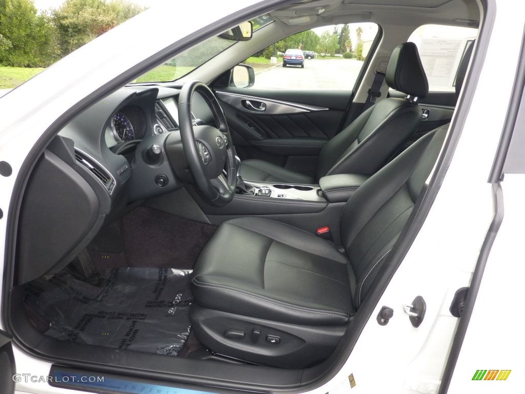 Graphite Interior 2015 Infiniti Q50 Hybrid Premium Photo #109961060