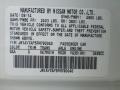 QAA: Moonlight White 2015 Infiniti Q50 Hybrid Premium Color Code