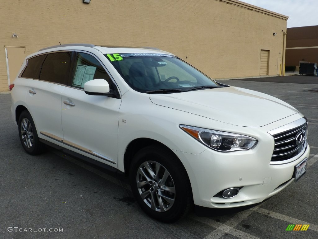 2015 QX60 3.5 AWD - Majestic White / Graphite photo #1