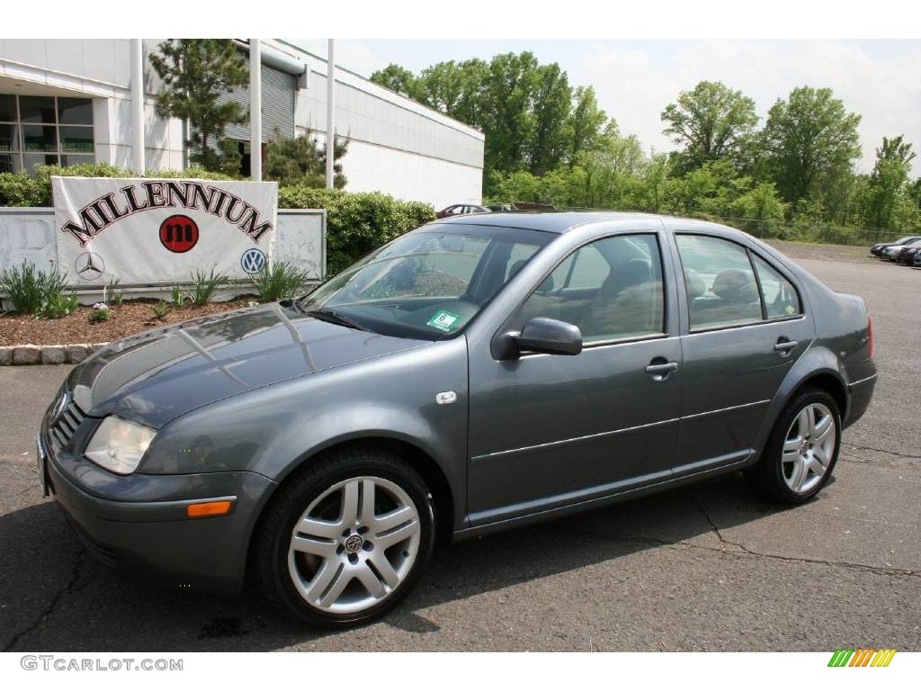 2003 Jetta GLS 1.8T Sedan - Platinum Grey Metallic / Black photo #1