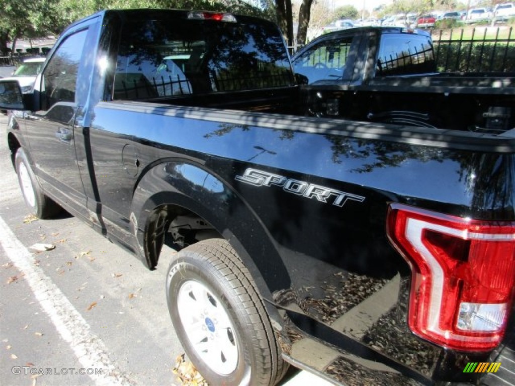 2016 F150 XL Regular Cab - Shadow Black / Medium Earth Gray photo #6