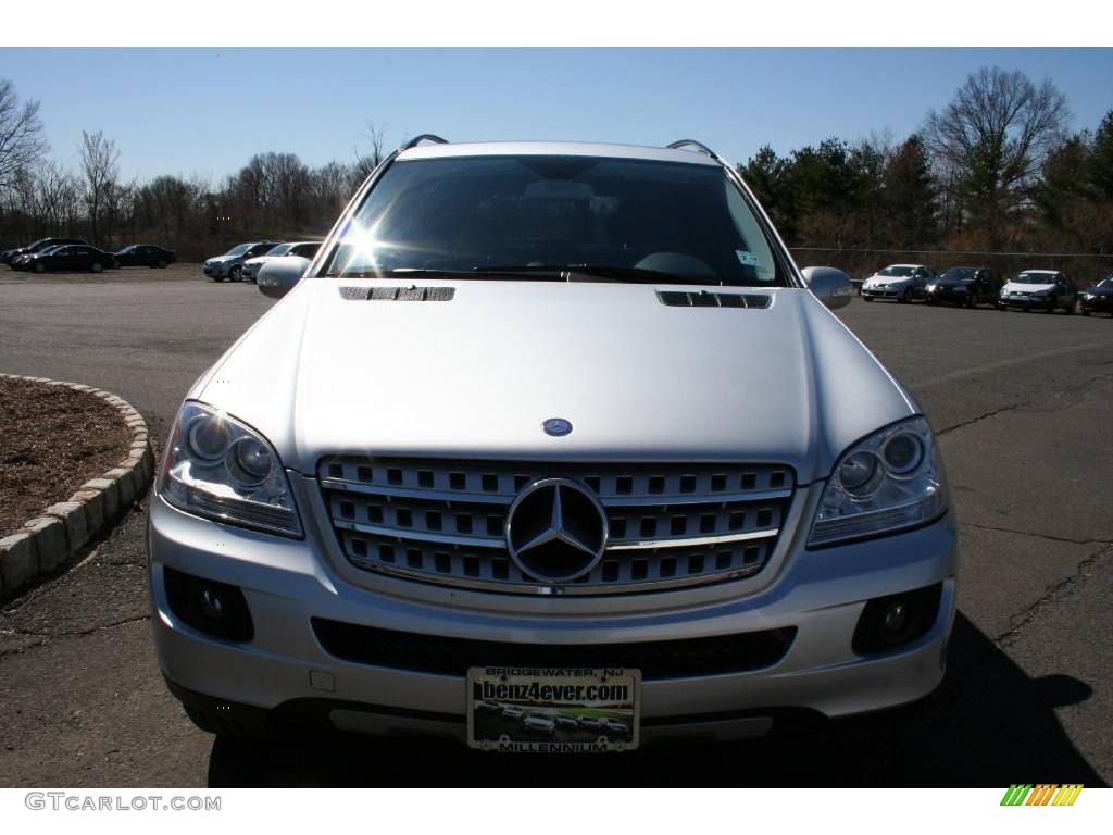 2008 ML 350 4Matic - Iridium Silver Metallic / Black photo #2