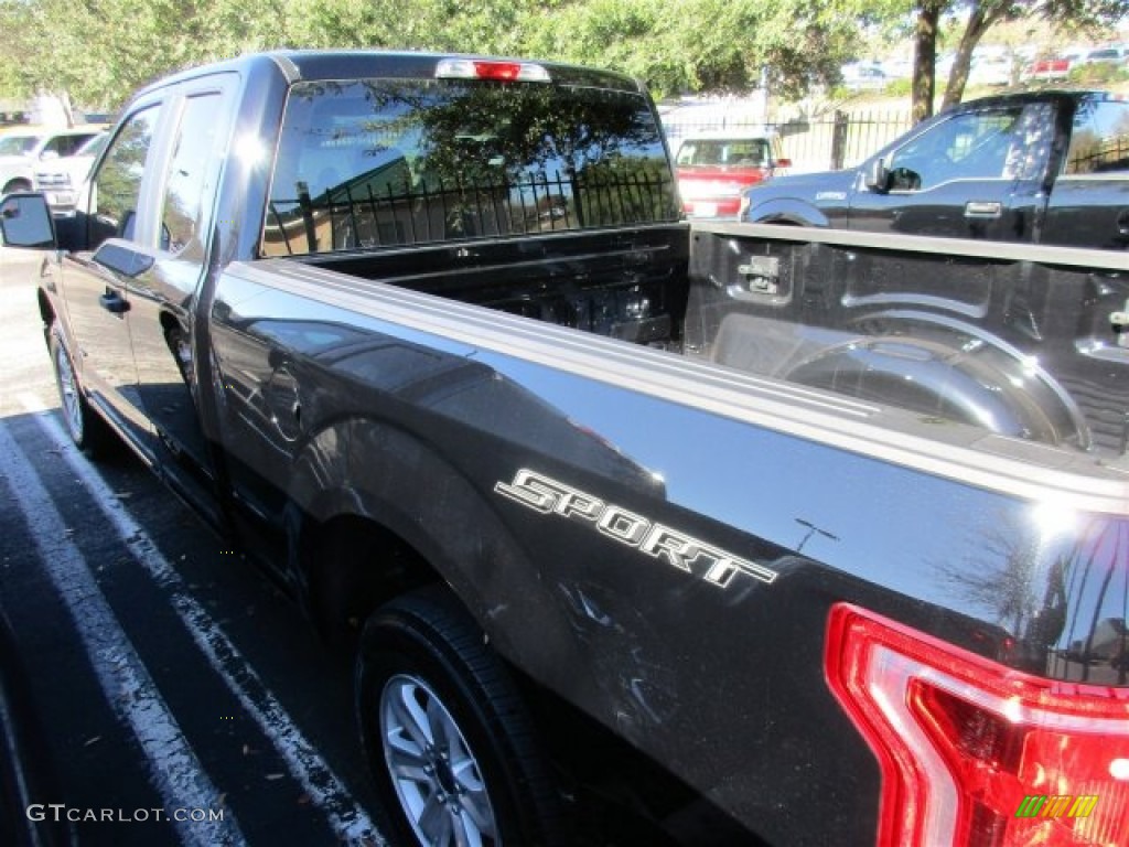 2016 F150 XL SuperCab - Shadow Black / Medium Earth Gray photo #6