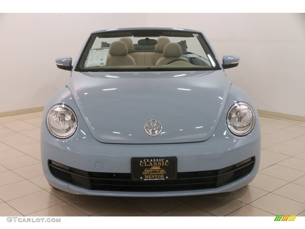 2013 Beetle 2.5L Convertible - Denim Blue / Beige photo #3