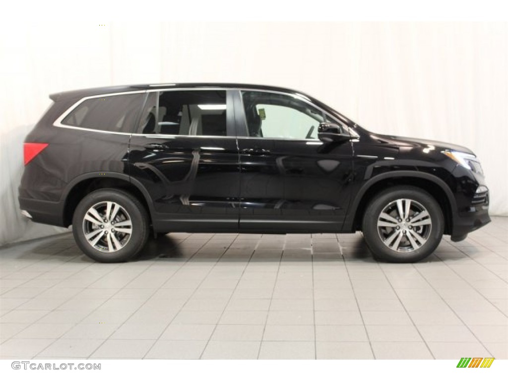 2016 Pilot EX-L AWD - Crystal Black Pearl / Gray photo #3