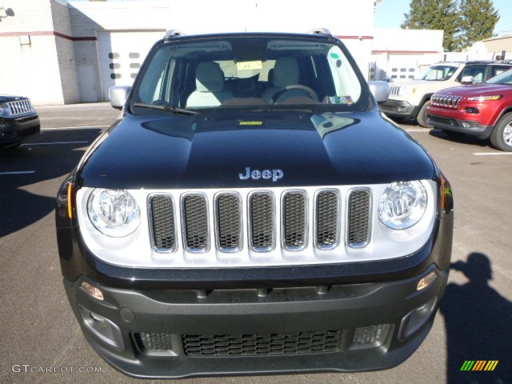 2016 Renegade Limited 4x4 - Black / Bark Brown/Ski Grey photo #13