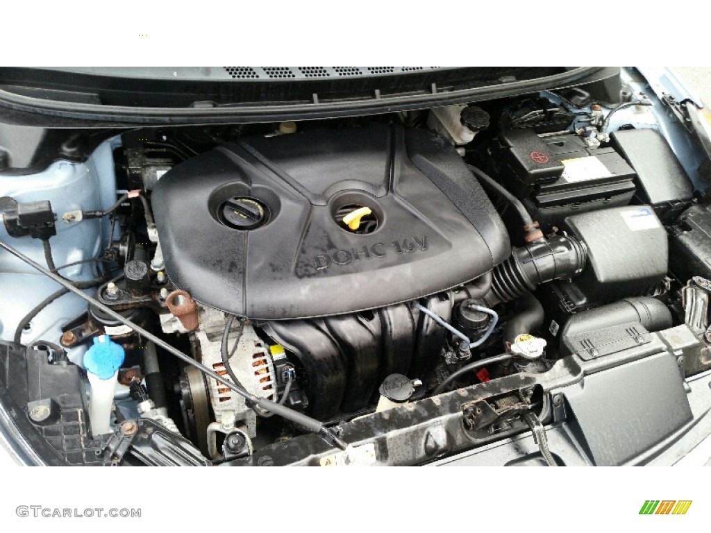 2012 Elantra Limited - Blue Sky Metallic / Beige photo #26