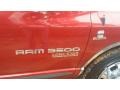 2006 Inferno Red Crystal Pearl Dodge Ram 3500 Laramie Quad Cab Dually  photo #12