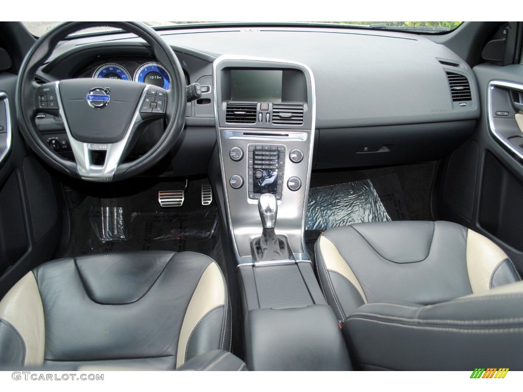 2013 XC60 T6 AWD R-Design - Cosmic White Metallic / R Design Soft Beige/Off Black Inlay photo #12