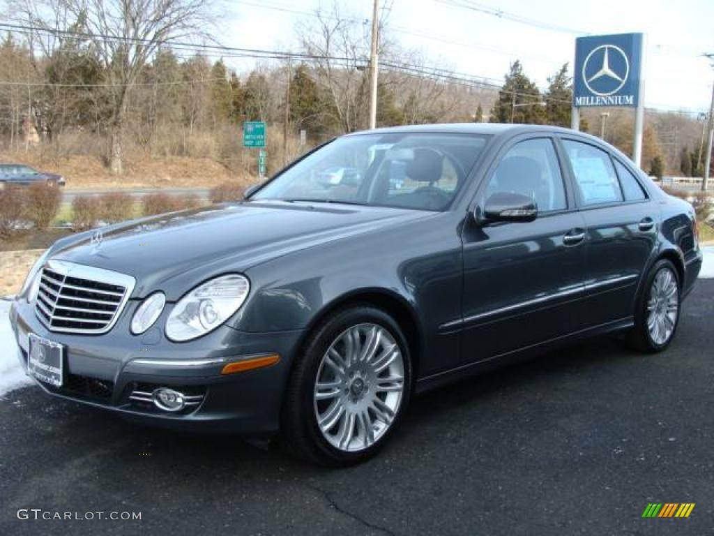2008 E 350 Sedan - Flint Grey Metallic / Black photo #4