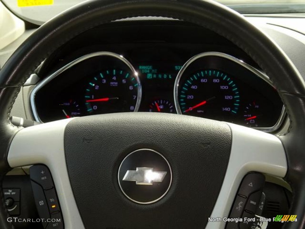 2009 Traverse LTZ - Silver Moss Metallic / Cashmere/Ebony photo #21