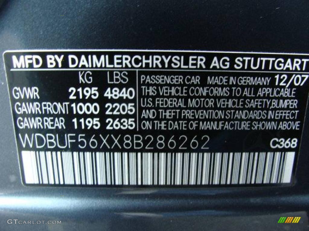 2008 E 350 Sedan - Flint Grey Metallic / Black photo #26