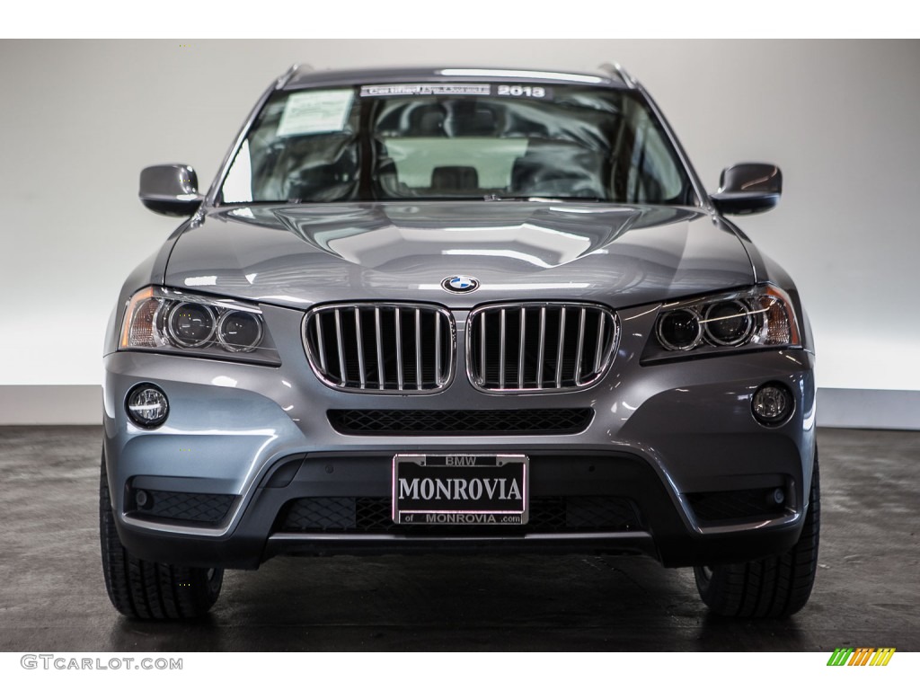 2013 X3 xDrive 28i - Space Gray Metallic / Black photo #2