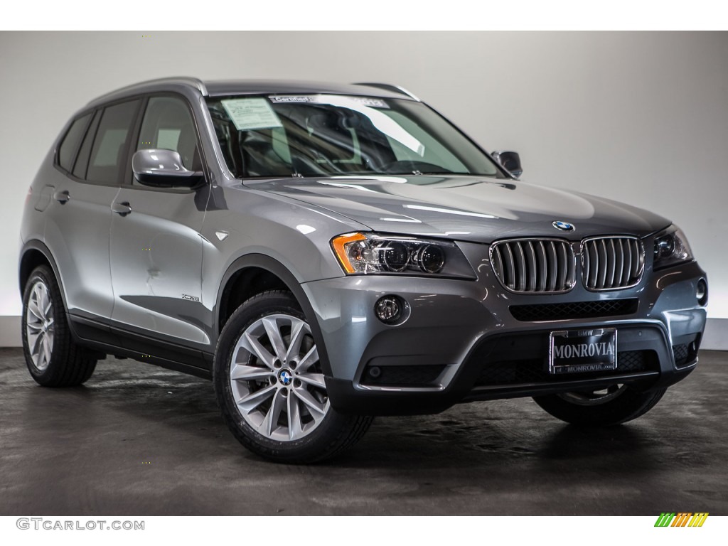 2013 X3 xDrive 28i - Space Gray Metallic / Black photo #12