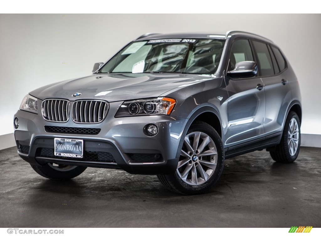 2013 X3 xDrive 28i - Space Gray Metallic / Black photo #13