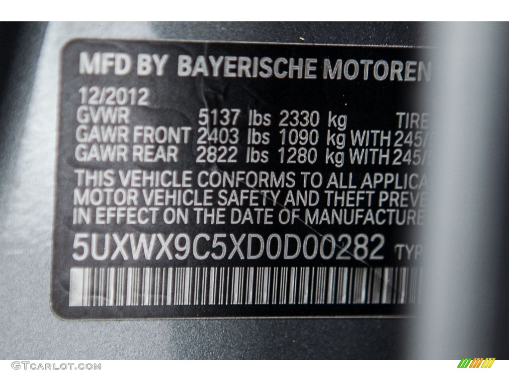 2013 X3 xDrive 28i - Space Gray Metallic / Black photo #21