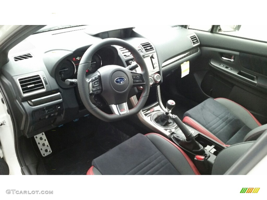 Carbon Black Interior 2016 Subaru WRX STI Photo #109978926