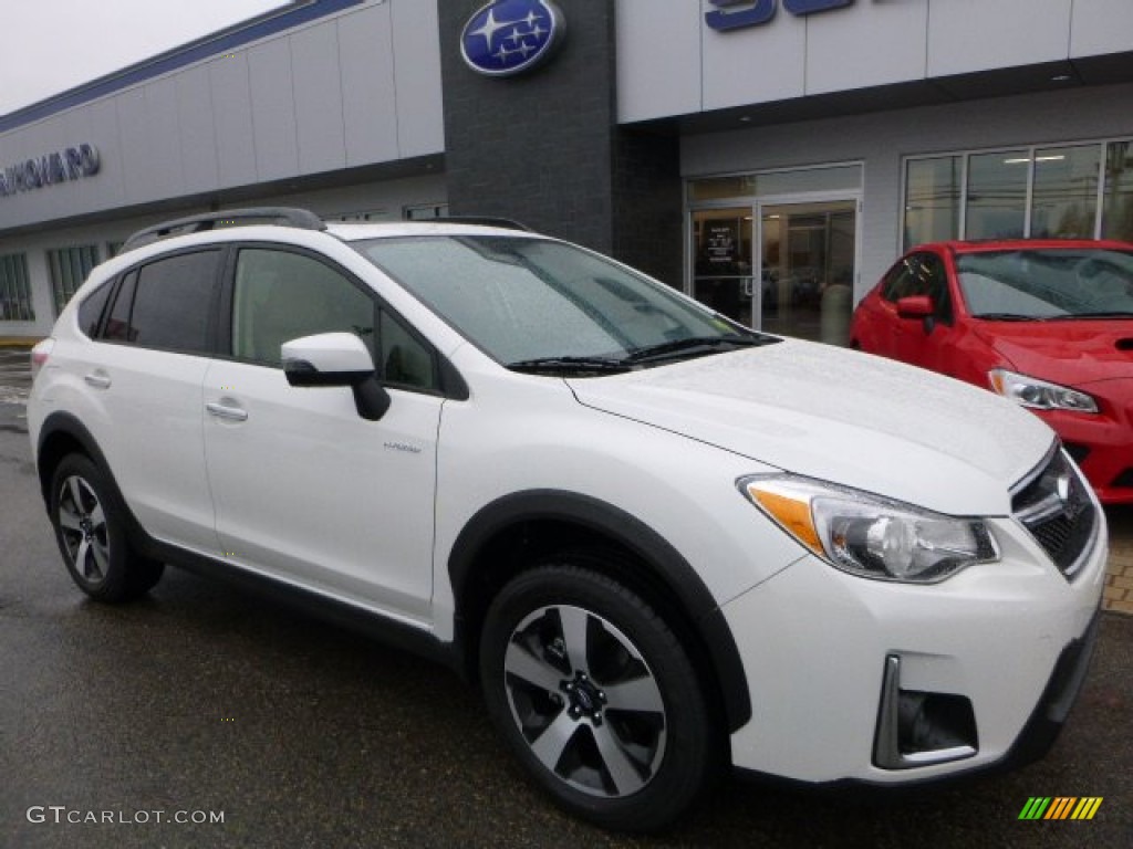 2016 Crosstrek Hybrid Touring - Crystal White Pearl / Black photo #1