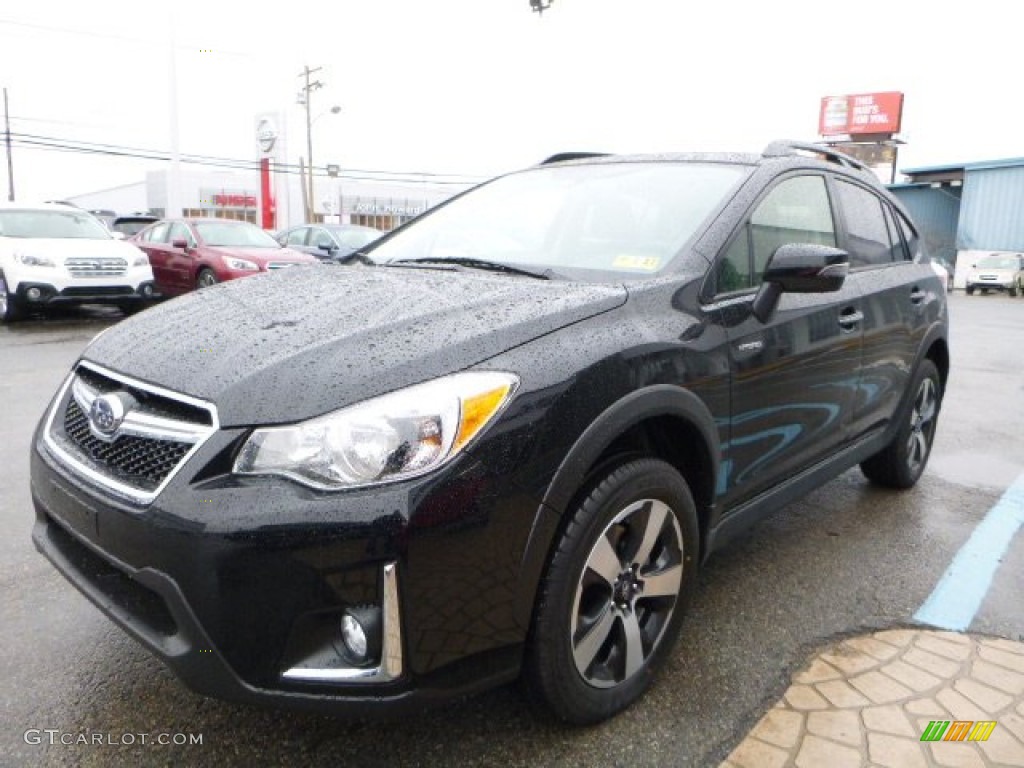 Crystal Black Silica 2016 Subaru Crosstrek Hybrid Touring Exterior Photo #109979889