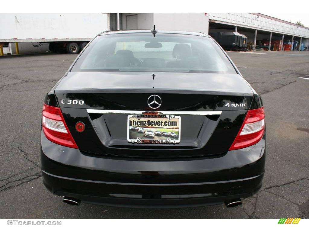 2008 C 300 4Matic Sport - Black / Black photo #6