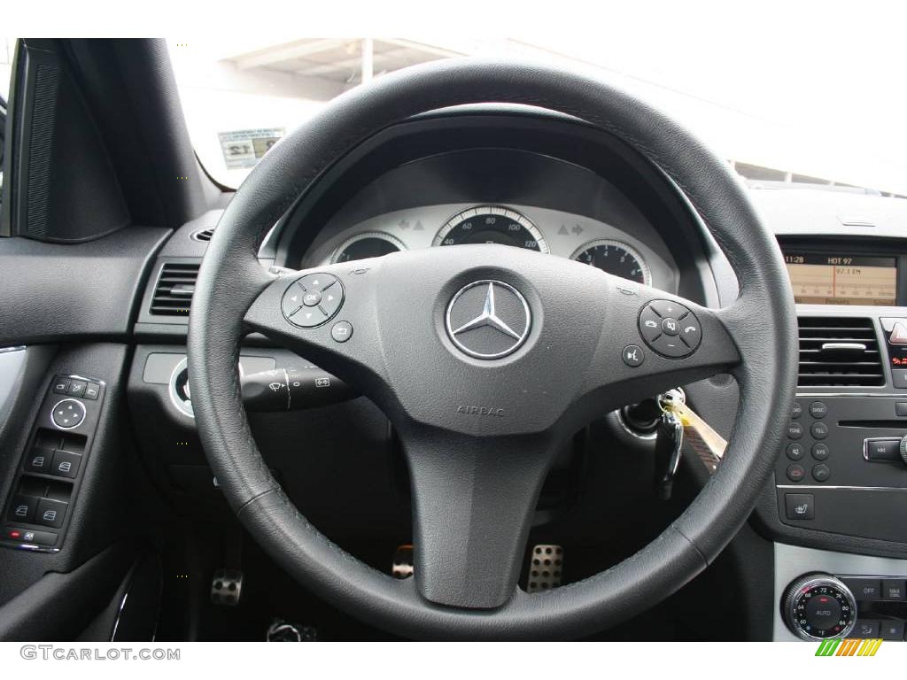 2008 C 300 4Matic Sport - Black / Black photo #14