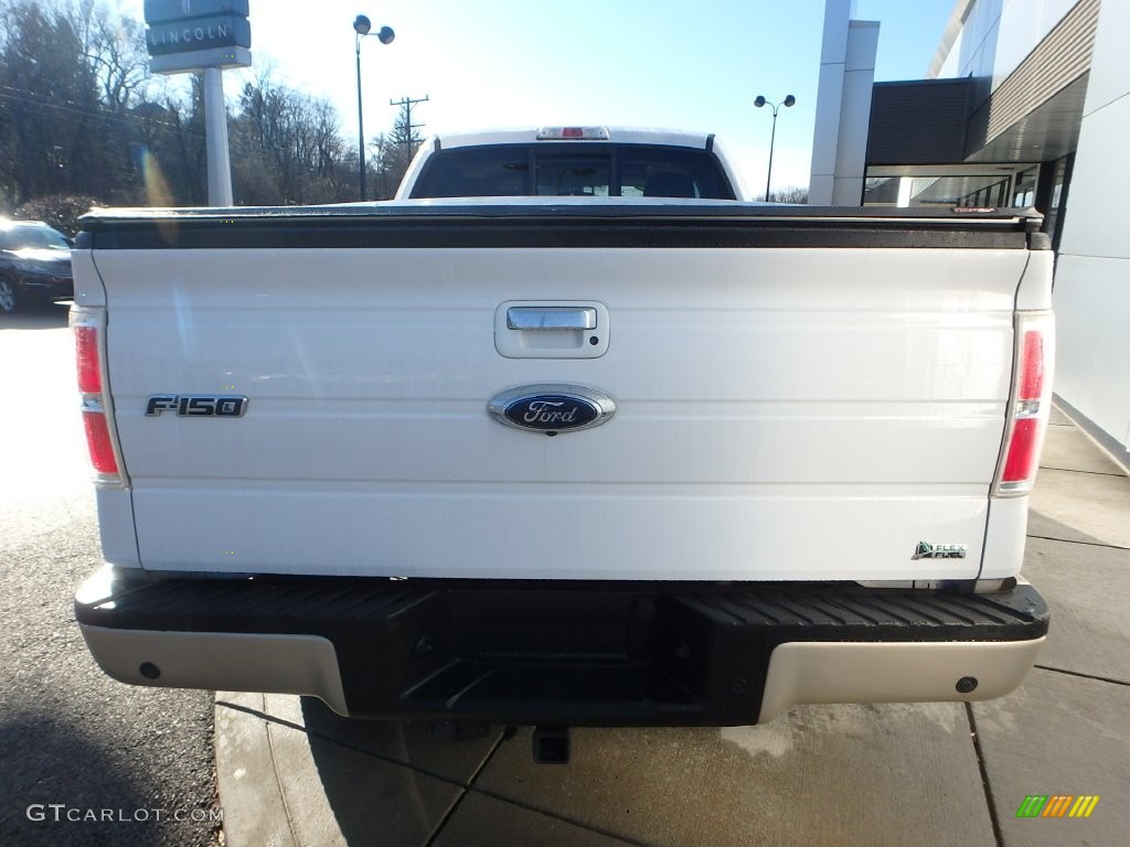 2010 F150 Lariat SuperCab 4x4 - Oxford White / Tan photo #4