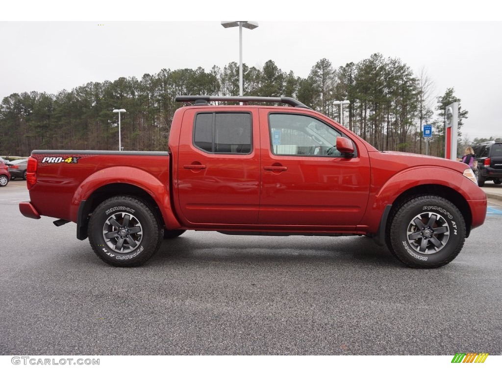 2016 Frontier Pro-4X Crew Cab 4x4 - Lava Red / Pro-4X Graphite Steel photo #6