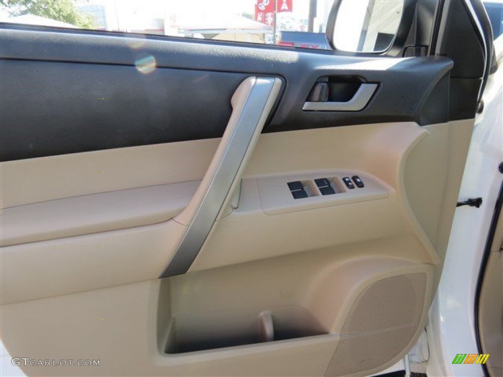 2010 Highlander SE - Blizzard White Pearl / Sand Beige photo #12