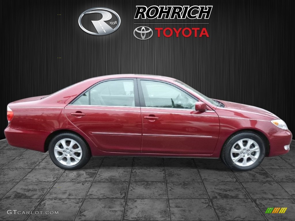 2006 Camry XLE - Salsa Red Pearl / Taupe photo #2