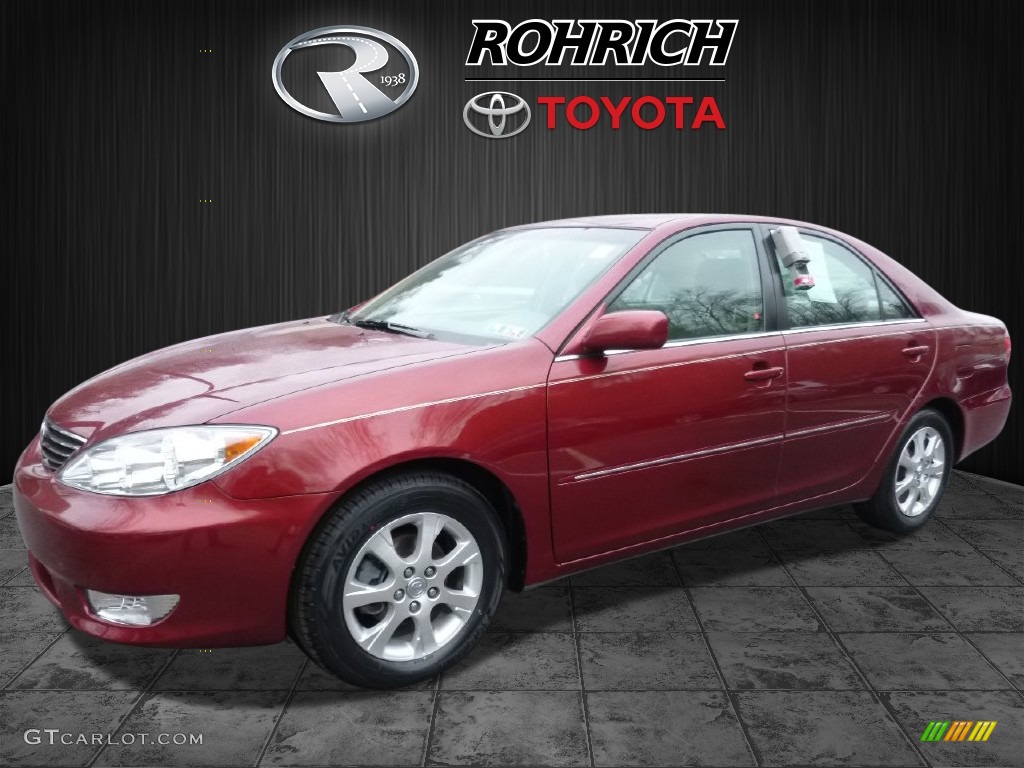 2006 Camry XLE - Salsa Red Pearl / Taupe photo #3