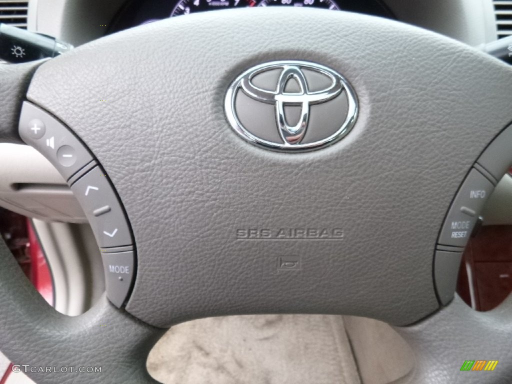2006 Camry XLE - Salsa Red Pearl / Taupe photo #20