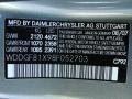  2008 C 300 4Matic Luxury Palladium Silver Metallic Color Code 792
