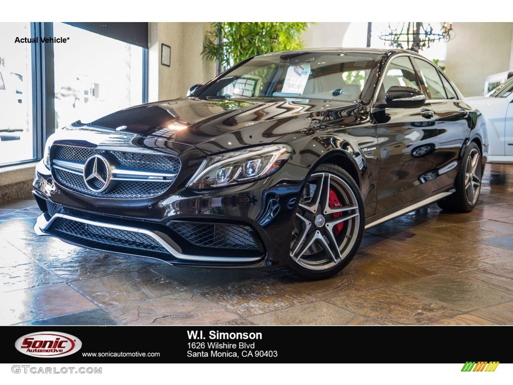 2016 C 63 S AMG Sedan - Black / S Model Black/Grey Accent photo #1