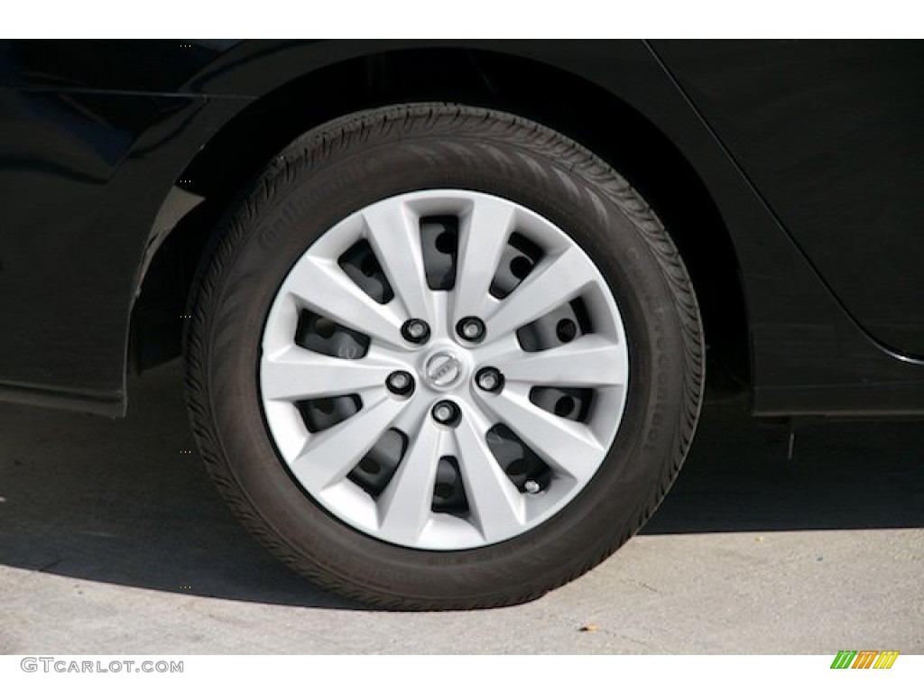 2014 Sentra S - Super Black / Charcoal photo #27