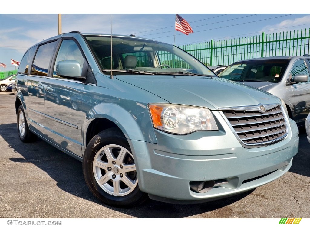 2008 Town & Country Touring - Clearwater Blue Pearlcoat / Medium Slate Gray/Light Shale photo #1