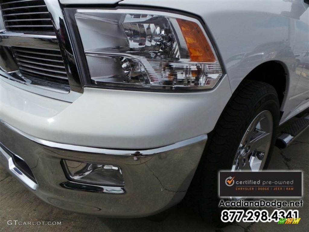 2011 Ram 1500 Big Horn Quad Cab - Bright White / Light Pebble Beige/Bark Brown photo #2