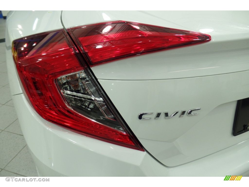2016 Civic LX Sedan - Taffeta White / Ivory photo #9