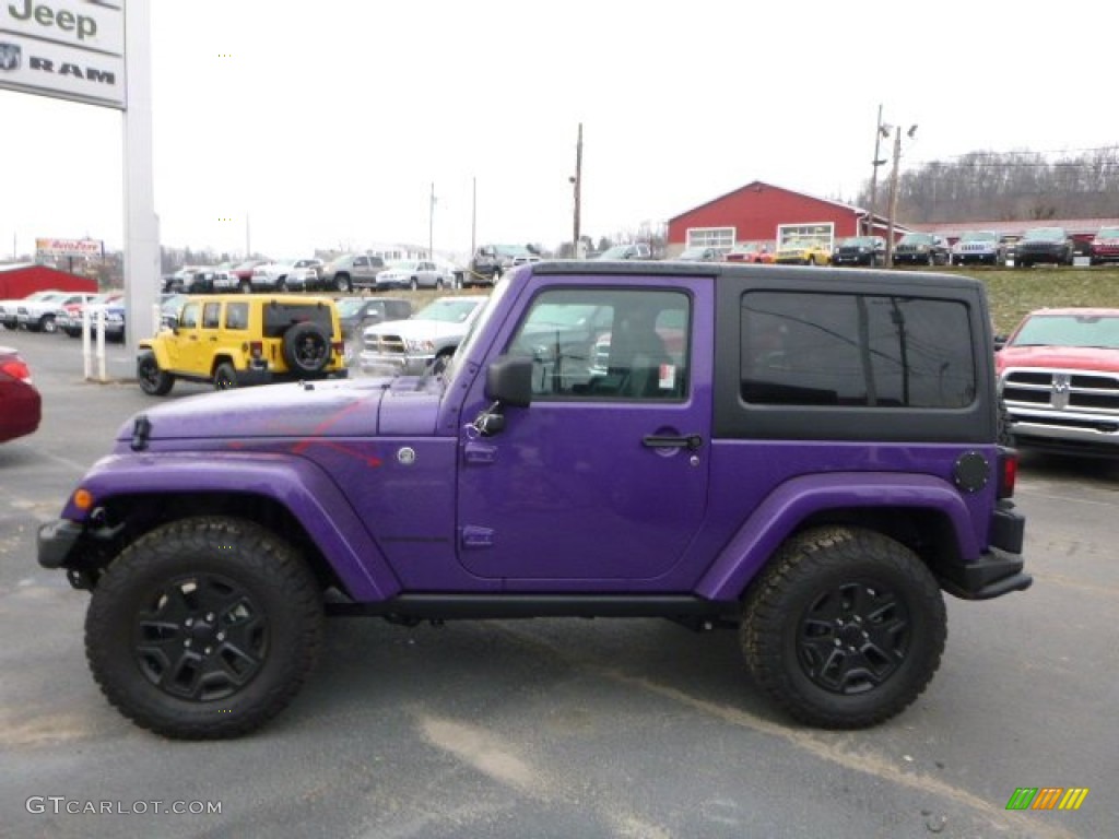 Xtreme Purple Pearl 2016 Jeep Wrangler Sahara 4x4 Exterior Photo #109994028