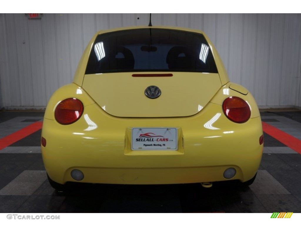 2001 New Beetle GLS Coupe - Yellow / Light Grey photo #9