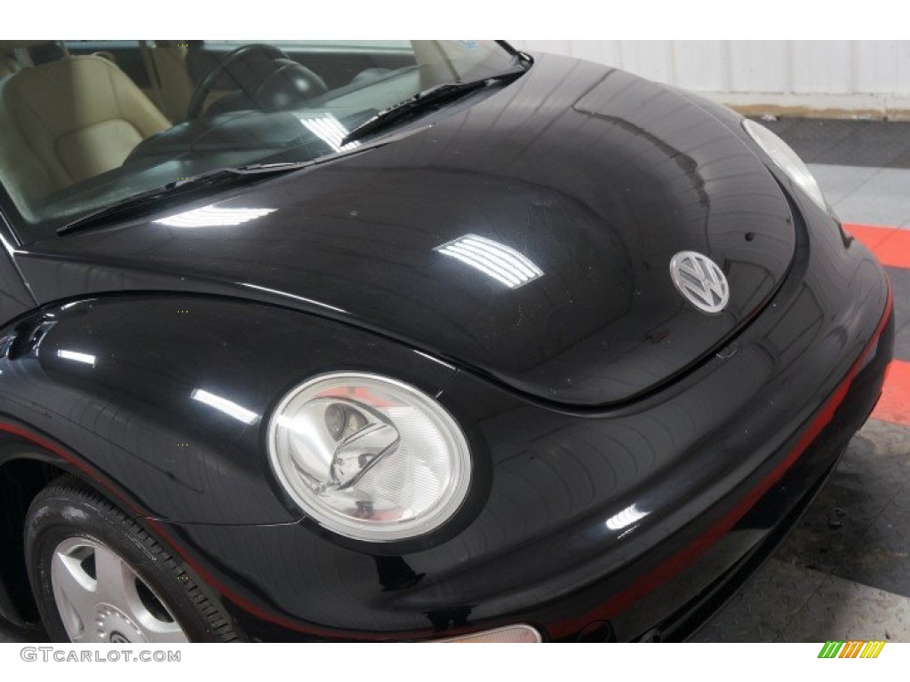 2001 New Beetle GLS Coupe - Black / Cream photo #48