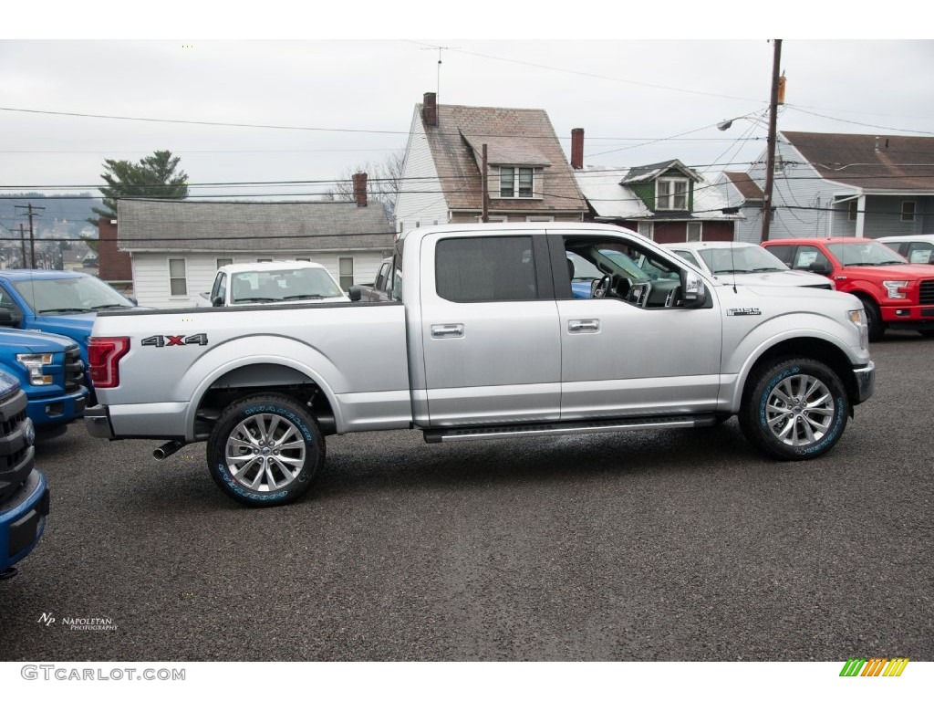 2016 F150 Lariat SuperCrew 4x4 - Ingot Silver / Black photo #3