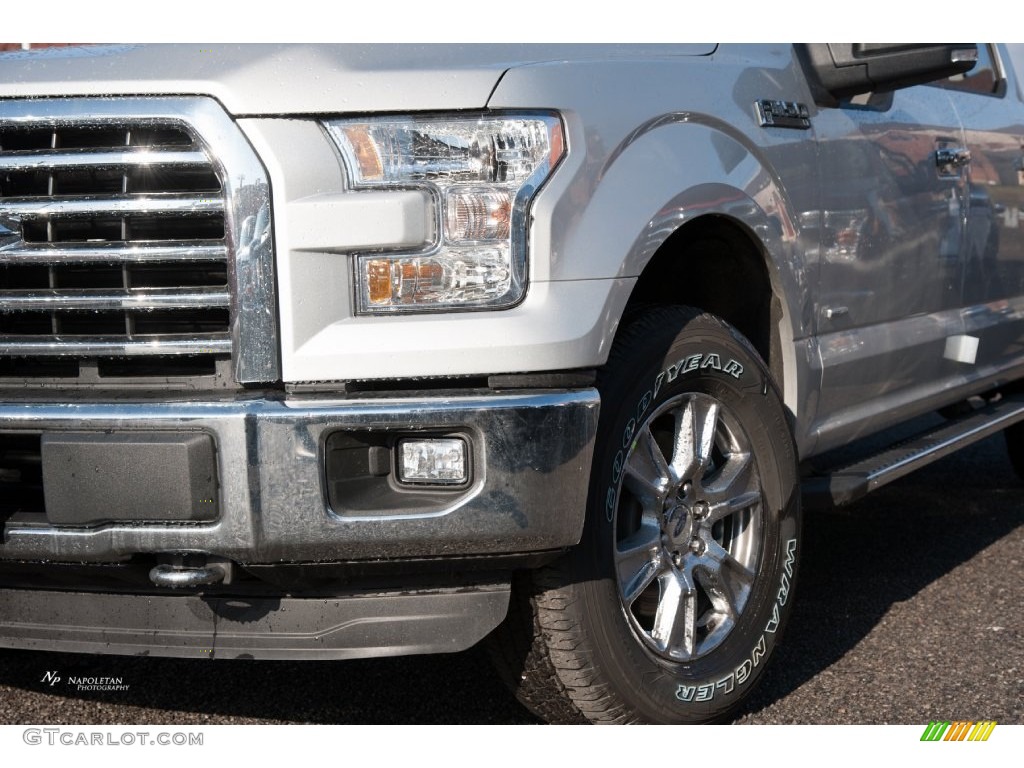 2016 F150 XLT SuperCrew 4x4 - Ingot Silver / Medium Earth Gray photo #2